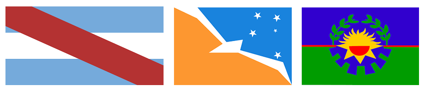 Bandera Entre Ríos, Tierra del Fuego y Buenos Aires