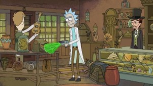 Rick examina los objetos del Sr. Needful